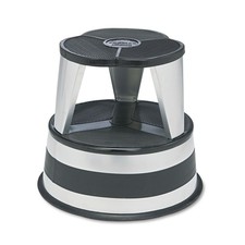 Cramer 100101 Kik-Step Sgabello a 2 gradini 16" diametro x 14,25"h - Silvertone Nuovo