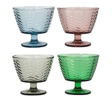 Set 4 coppette gelato in vetro