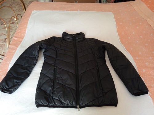 Piumino con zip - e, cappuccio
