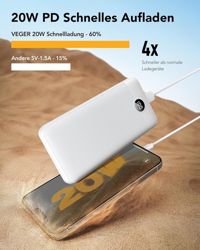 Veger power bank 27000mah - bank,