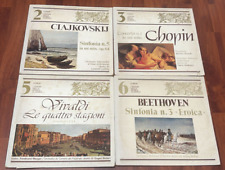 I TESORI DELLA MUSICA CLASSICA CURCIO EDITORE 4 VINILI CHOPIN,BEETHOVEN,VIVALDI