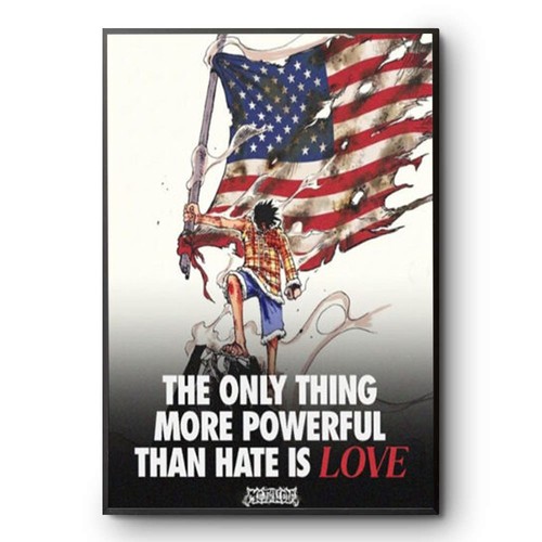 Poster bandiera usa one piece - bandiera,