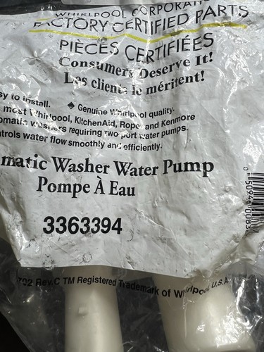 Pompa scarico whirlpool - di,