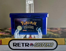 Nintendo Game Boy Advance GBA Pokemon Versione Zaffiro originale batteria nuova