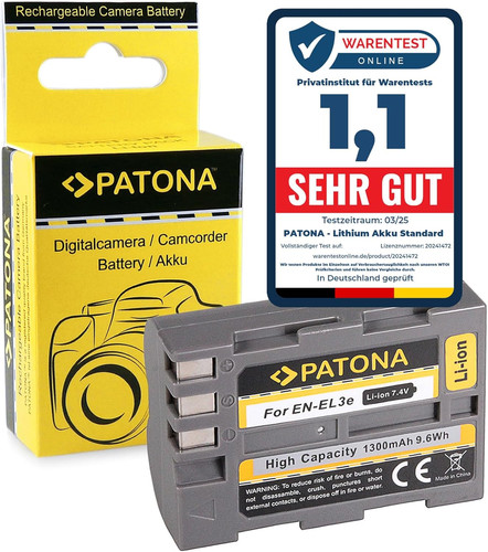 Batteria el3e 1300mah - en-el3e, –