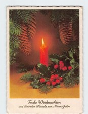 Cartolina Candela di Natale e