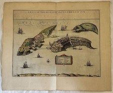 INSULAE TREMITANAE OLIM DIOMEDEAE DICTAE JOHANNES BLAEU 663 ISOLE TREMITI PUGLIA