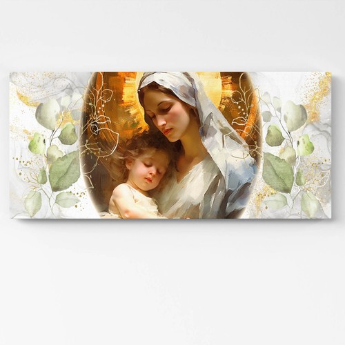 Quadro sacra famiglia tela - su,