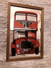 Specchio Pubblicitario Coca-Cola Trafalgar Square 12 .Anni '70 