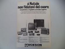 advertising Pubblicità 1968 VOXSON JUNIOR 902/SONAR/ZEPHYR/SKIPPER/HERALD/SPRINT