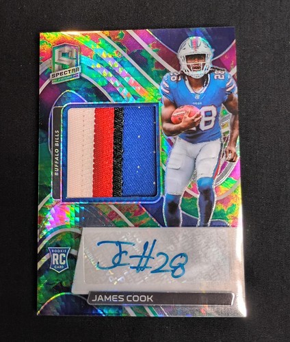 2022 james cook panini spectra - james,