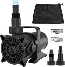 Pompa acqua sommersa 2700GPH pompa per laghetto certificata UL con cavo da 20 piedi, adattatori e
