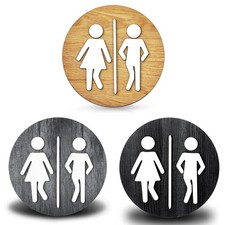 Insegna in legno bagno uso