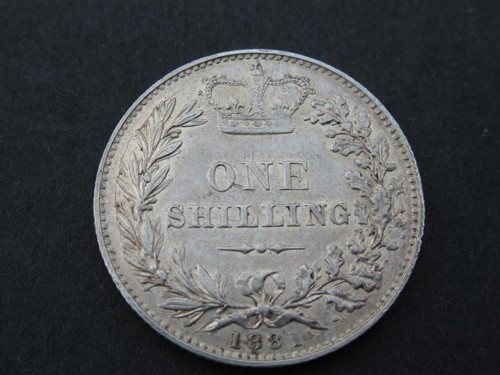Scellino argento 1881 victoria - scellino,
