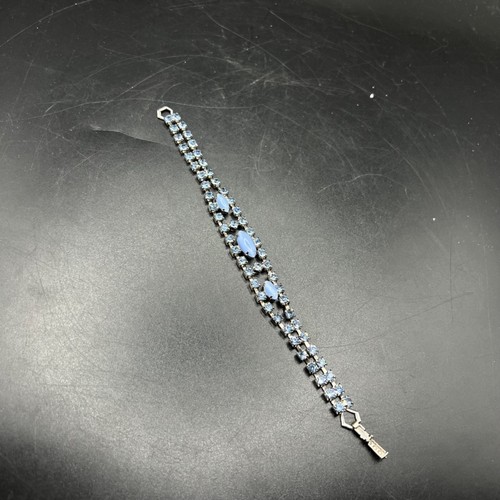 Rhinestone blue glass double - glass,