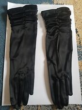 Guanti Donna In Tessuto Neri Made In Italy M /S