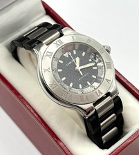 Cartier Autoscaph 21 Must de Cartier vintage ref. 2427 Automatico diametro 37mm