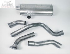 Kit scarico Unimog 427 tubo flessibile tubo di scarico silenziatore terminale di scarico