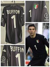 Maglia Calcio ITALIA mondiale Korea 2002 Portiere Nera #1 BUFFON tg XXL