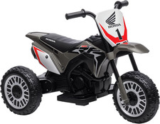 Moto Da Cross Elettrica per Bambini Licenza Honda CRF450RL a 3 Ruote Con Clacson