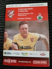 Scarborough Athletic v Colwyn Bay. 27th August 2016. Evo-Stik One North.