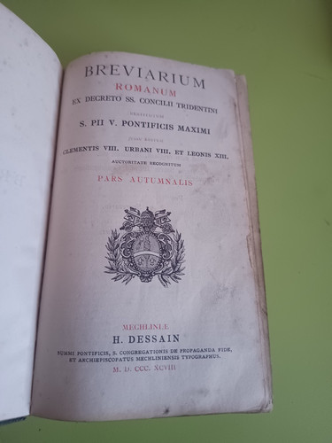 Breviarium romanum breviario - romanum, (breviario