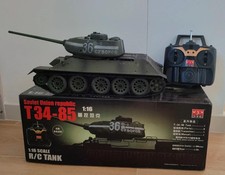 Trumpeter 1:16 RC WSN Russian T-34/85 Tank! Occasion! Perfect!