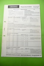 Manuale di servizio istruzioni