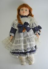 S5857 FAVOLOSA BAMBOLA DI PORCELLANA DA COLLEZIONE THE PROMENADE COLLECTION