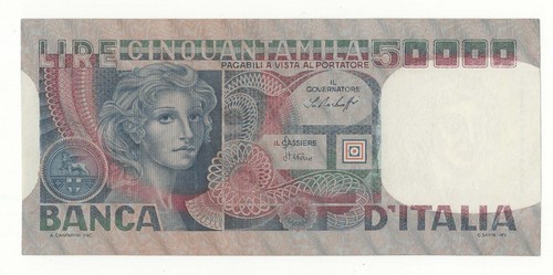 50000 lire volto donna - 50000,