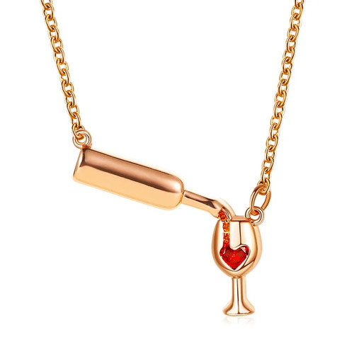 Collana tazza tono argento