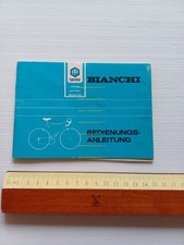 BIANCHI biciclette corsa-turismo anni 70 manuale uso originale testo TEDESCO