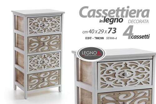Cassettiera deco traforata - deco,