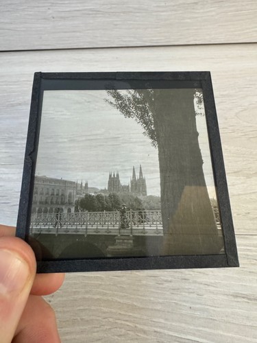 Antique magic lantern slide - magic,