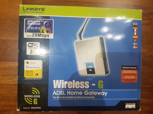 Modem adsl linksys - linksys, wag