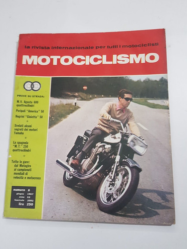 Rivista motociclismo 6 1967 - n.,
