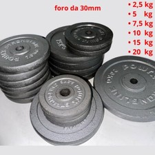 dischi palestra in ghisa foro 30 mm per pesi peso manubri bilanciere