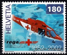 2002 SVIZZERA N. 1712 50° ELISOCCORSO SVIZZERO 1 V. MNH MF132987