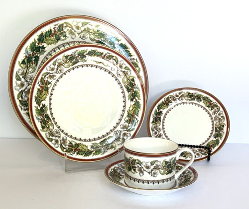 Spode rosa natale - natale, servizio