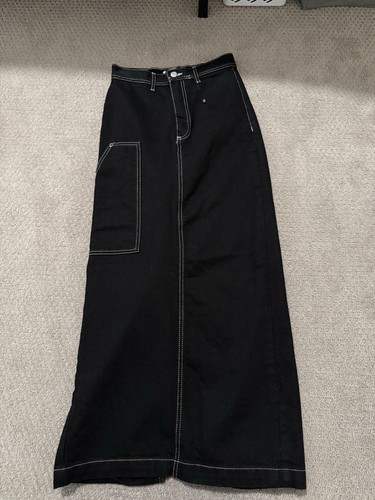 Gonna lunga nera zara denim - lunga,