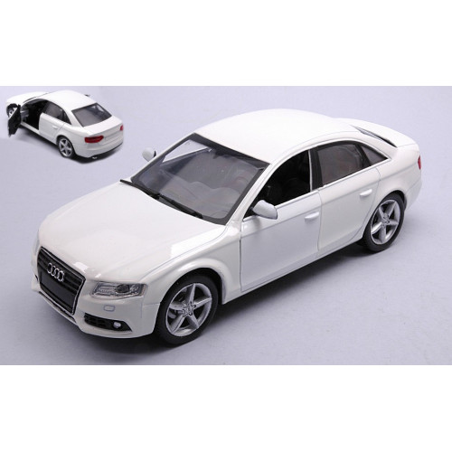 Audi 2008 white - white, 1:24