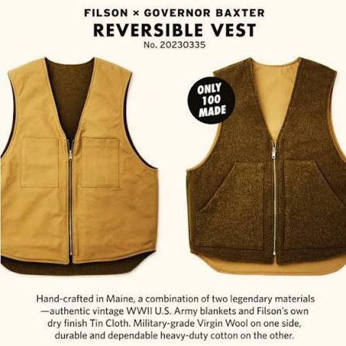 Filson governor baxter gilet - governor,