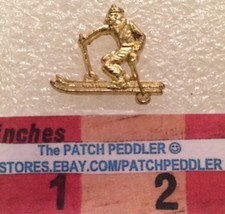 Gold Color SNOW SKI Skier
