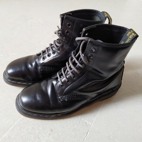Martens boots pelle nera - martens,