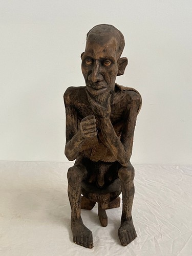 Scultura africana uomo - africana,