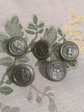 Lotto 5 Bottoni Militari