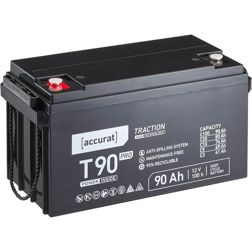 Batteria solare agm 12v 90ah - batteria,