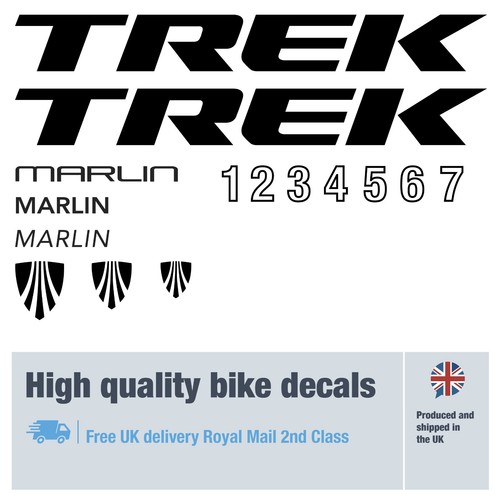 Trek marlin bike decals - 1, 7
