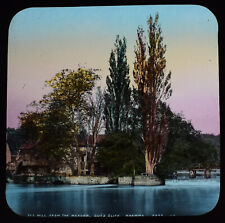GUYS CLIFFE MILL WARWICK FROM WELL MEADOW C1890 Magic Lantern Slide PHOTO