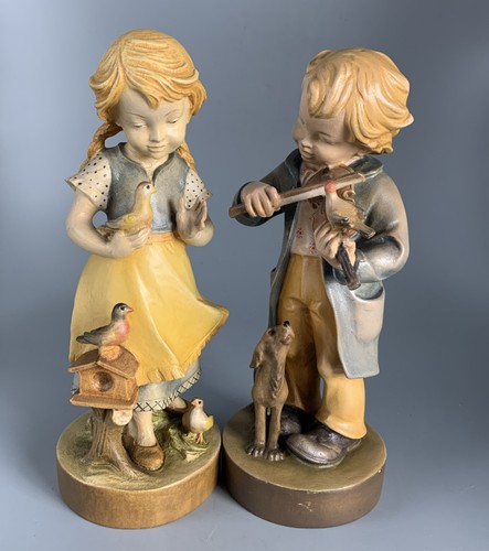 Statuine legno bambina e - statuine,